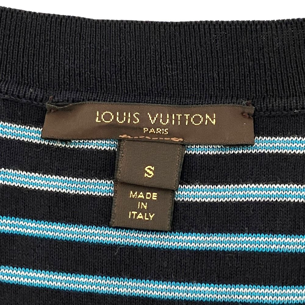 美品 LOUIS VUITTON ルイヴィトン 裏地ボーダー柄 ハイゲージ コットン