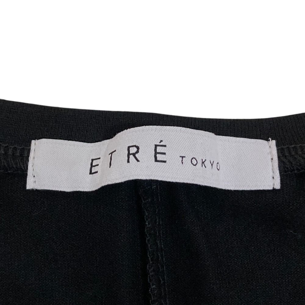 etretokyo vネックリラクシーオールインワン　ブラック　未使用 未使用 24SS ETRE TOKYO エトレトウキョウ Vネックリラクシー