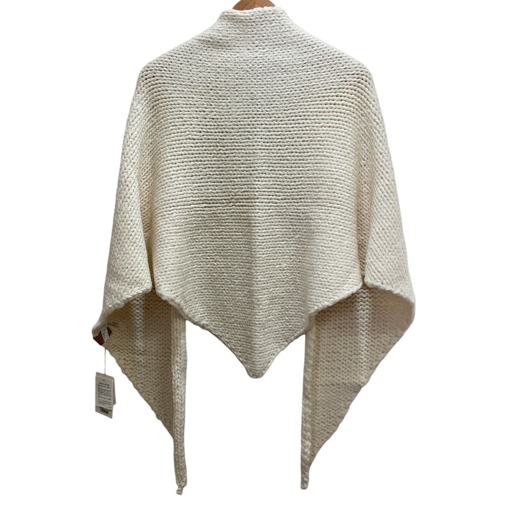 ETRETOKYO バルキーヤーンバンドニットストール ホワイト 未使用 24AW ETRE TOKYO エトレトウキョウ バルキーヤーンハンドニット