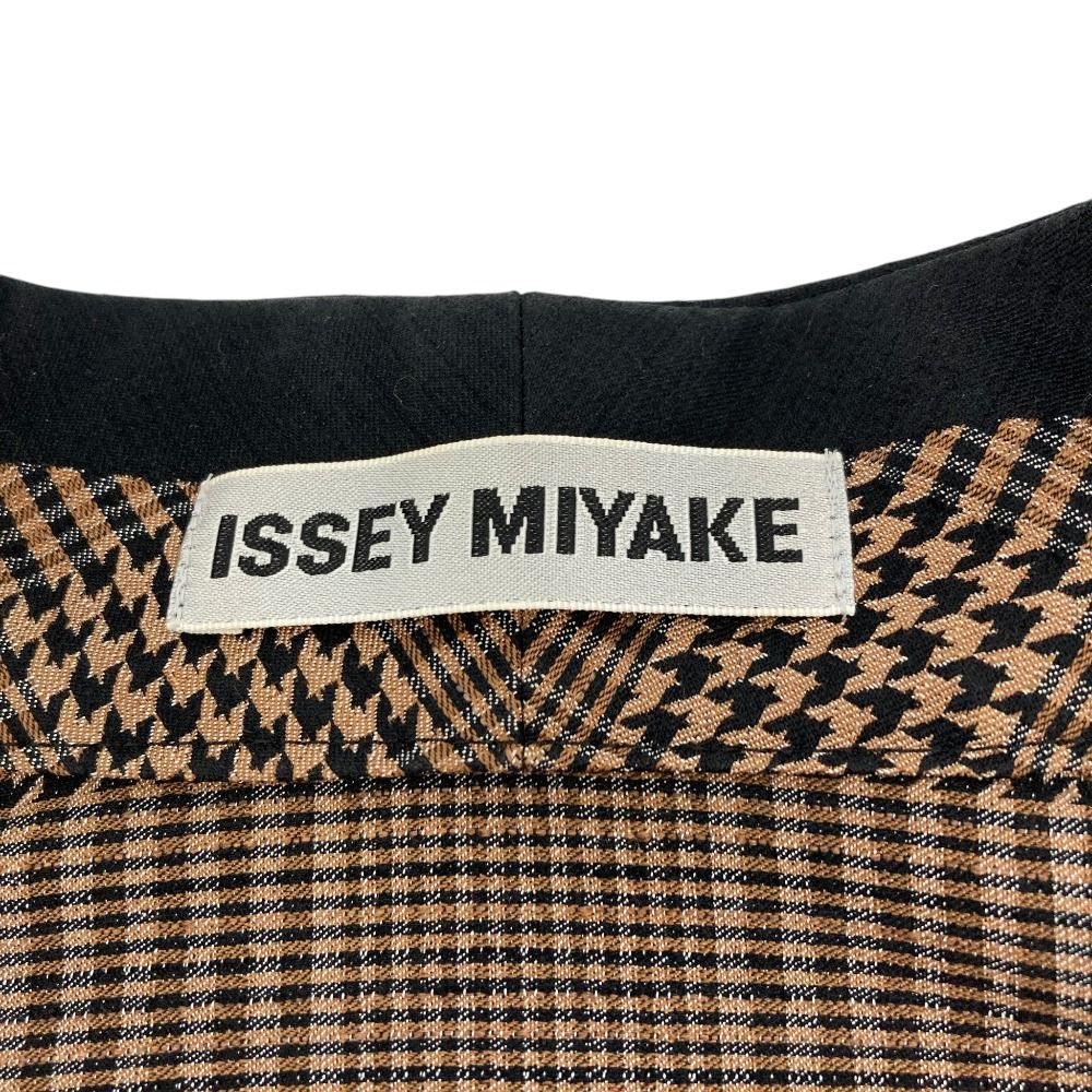良品 ISSEY MIYAKE イッセイミヤケ プリーツ切替 スタンドカラー