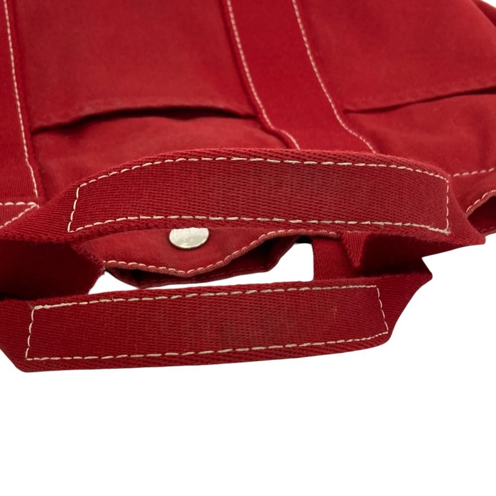 HERMES エルメス ドーヴィルMM キャンバストートバッグ レッド