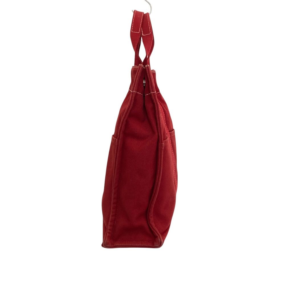 HERMES エルメス ドゥーヴィルMM トートバッグ キャンバス レッド HERMES エルメス ドーヴィルMM キャンバストートバッグ レッド