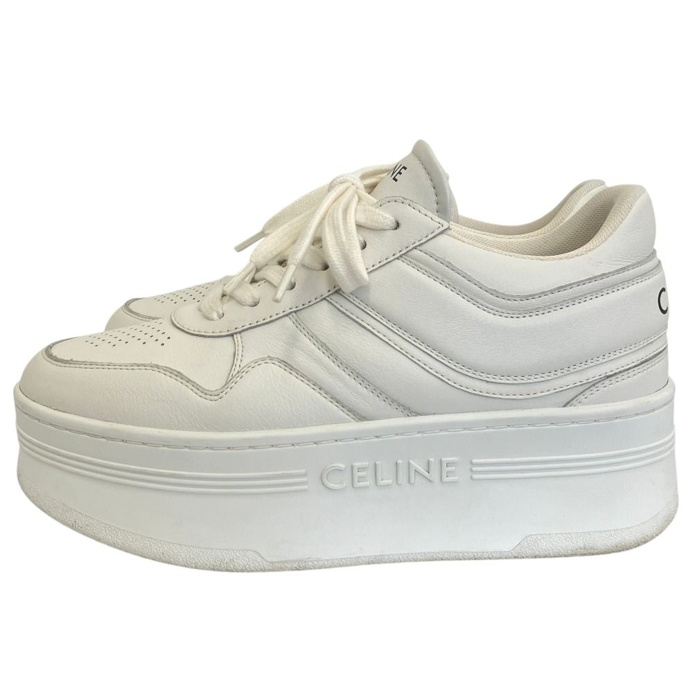 新品同様 CELINE セリーヌ プラットフォーム ブロックスニーカー