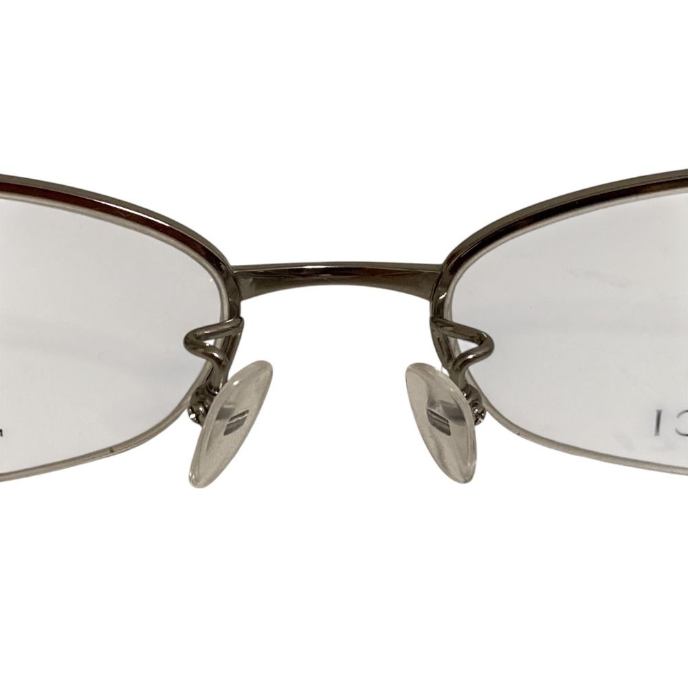 美品 GUCCI グッチ チタン ハーフリム メガネフレーム 眼鏡 アイウェア