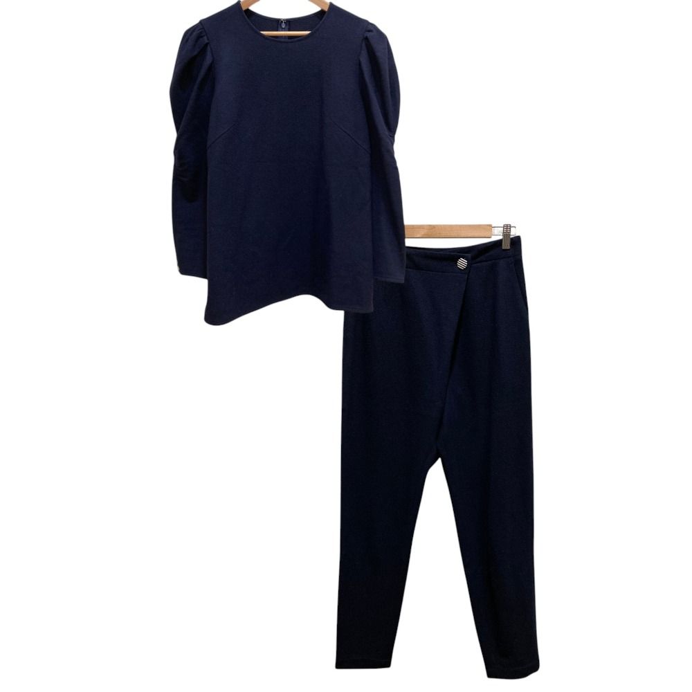 【ボーダーズアットバルコニー】MELTON JERSEY PANTS 36 良品 BORDERS at BALCONY ボーダーズアットバルコニー メルトン