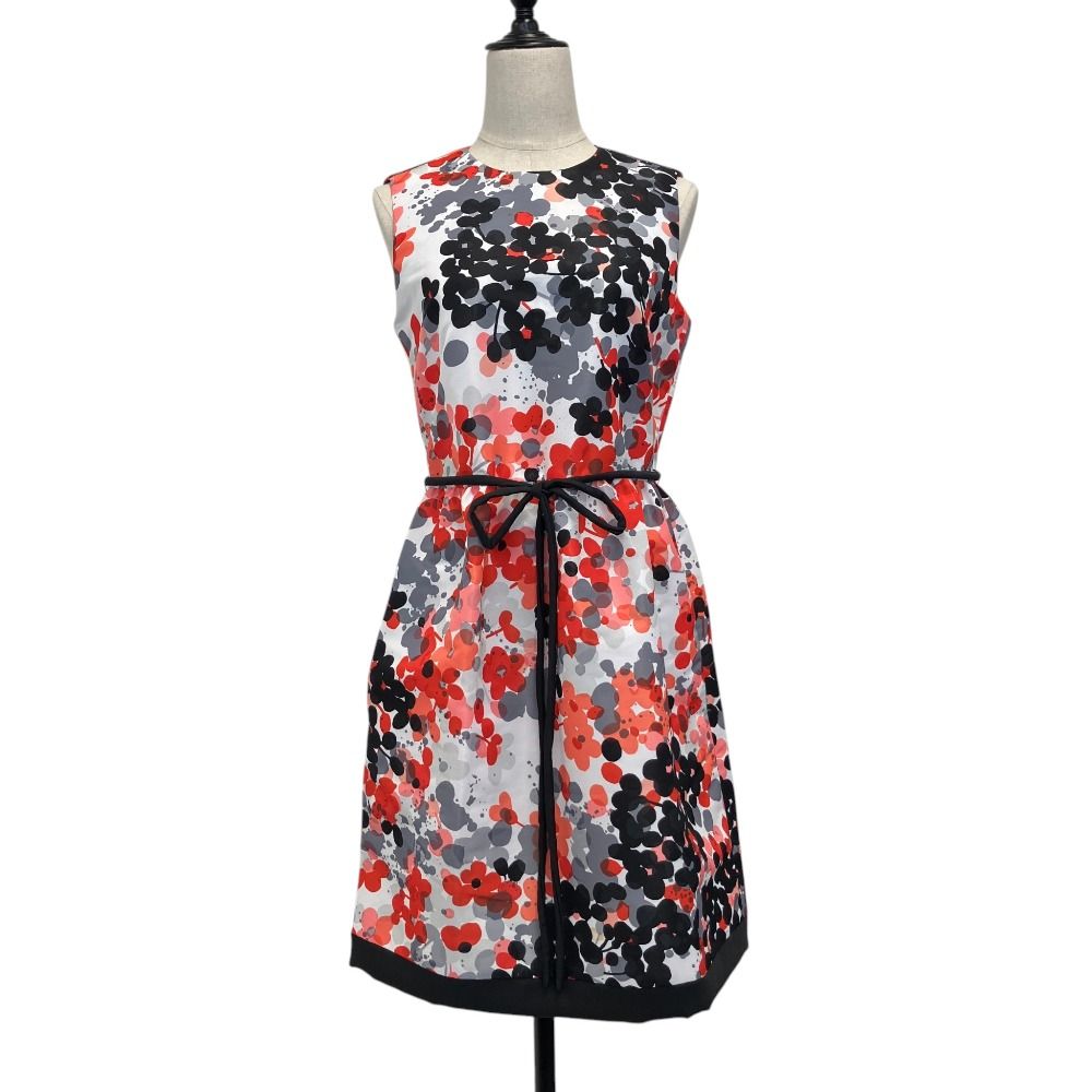 RED VALENTINO 花柄 ノースリーブワンピース 良品 RED VALENTINO レッドヴァレンティノ フラワープリント