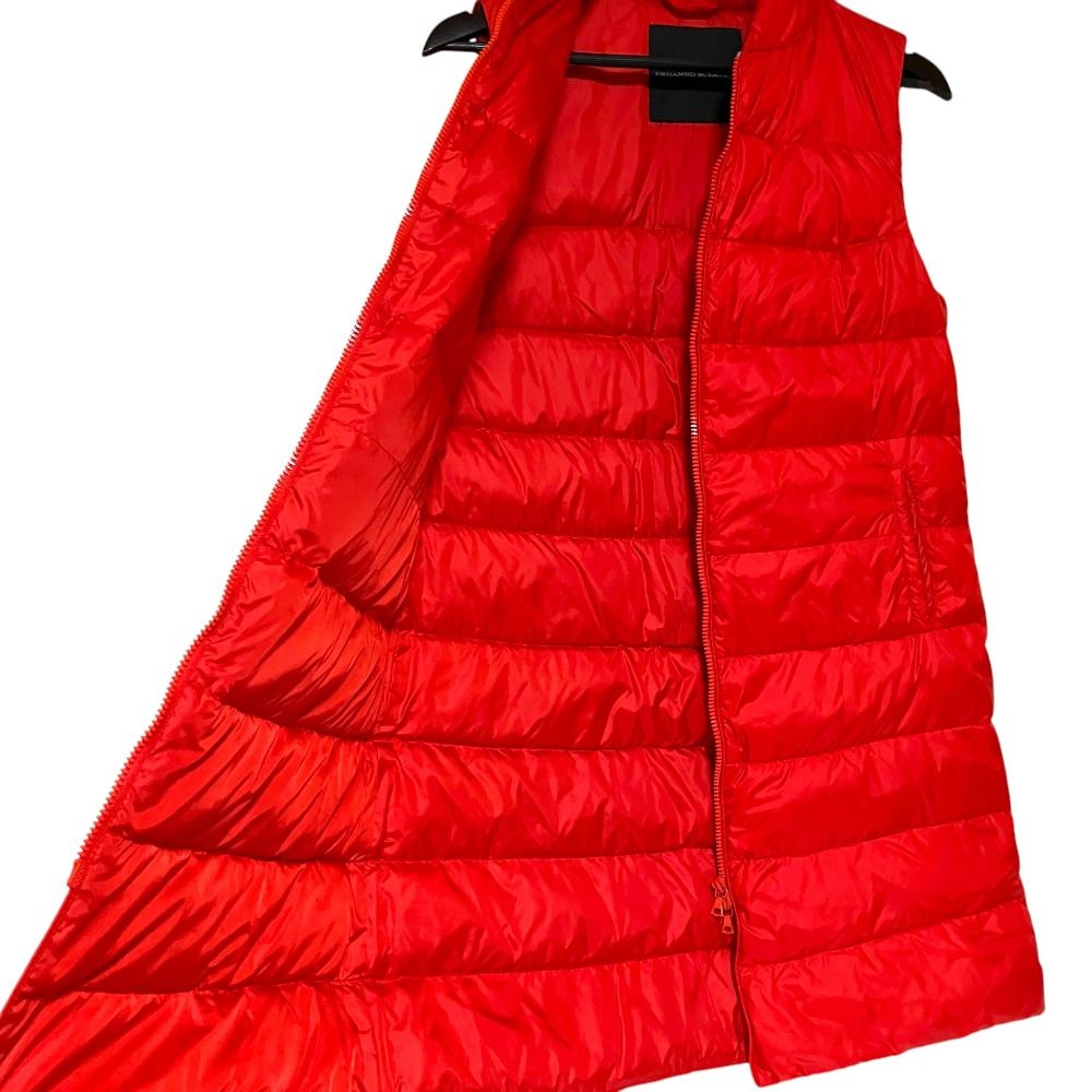 美品 Ermanno Scervino エルマンノシェルビーノ ロング ダウンベスト