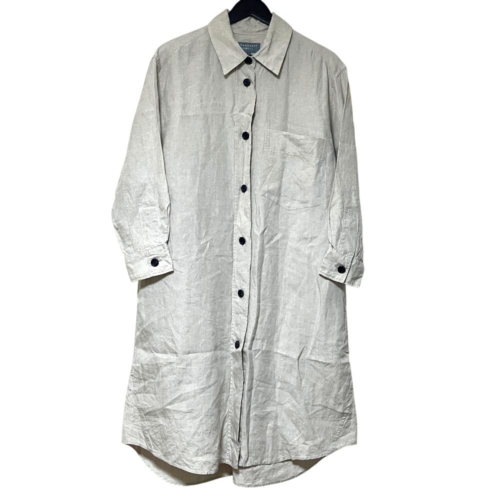 美品 24SS MARGARET HOWELL マーガレットハウエル リネン100％ 長袖