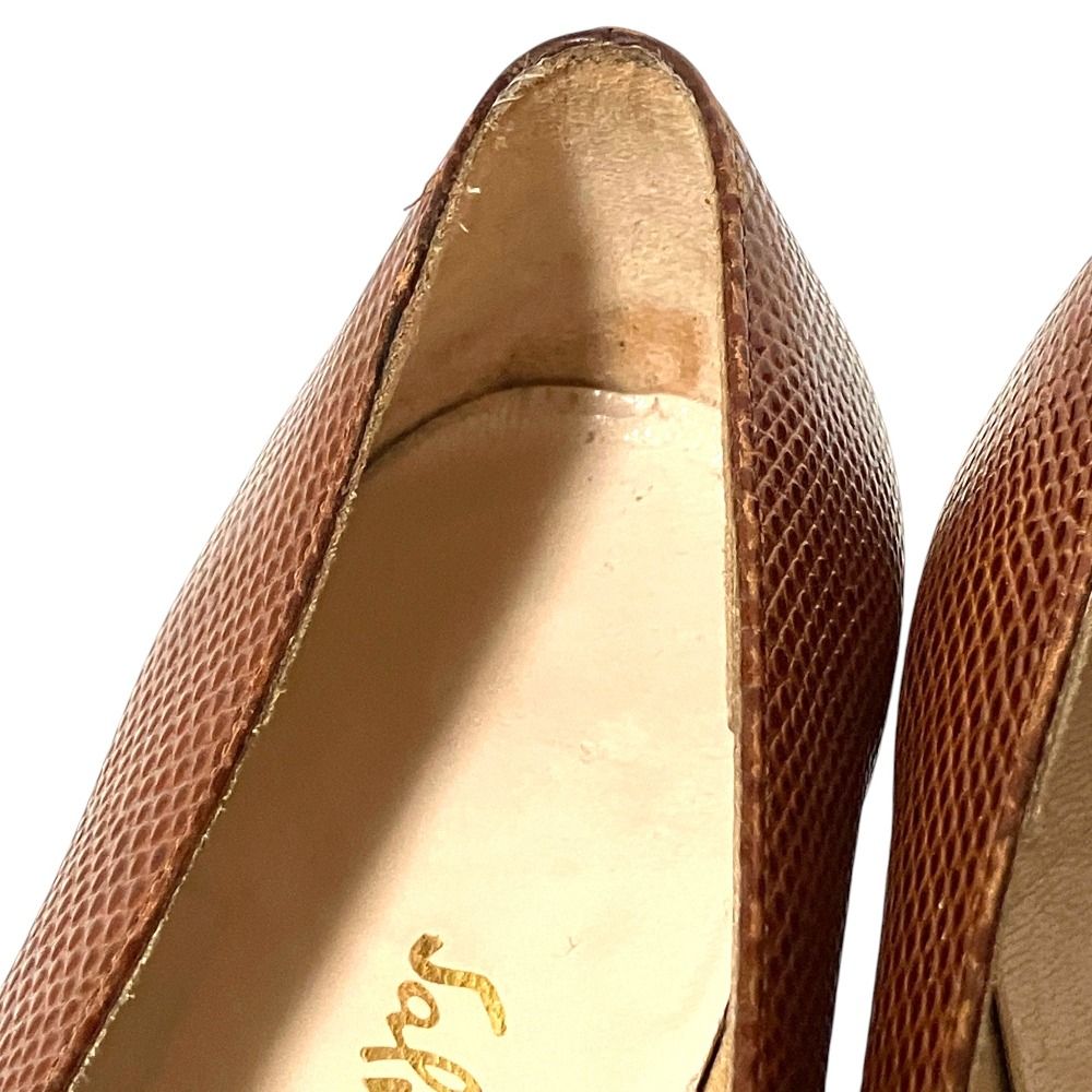 良品 Salvatore Ferragamo サルヴァトーレフェラガモ リザード型押し