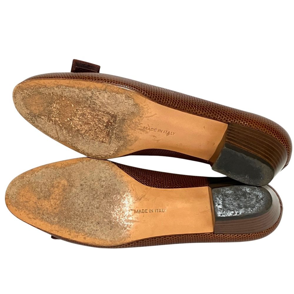 良品 Salvatore Ferragamo サルヴァトーレフェラガモ リザード型押し