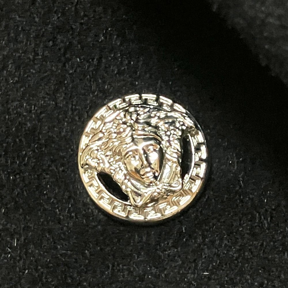 美品 VERSACE ヴェルサーチ メドゥーサボタン カシゴラブレンド