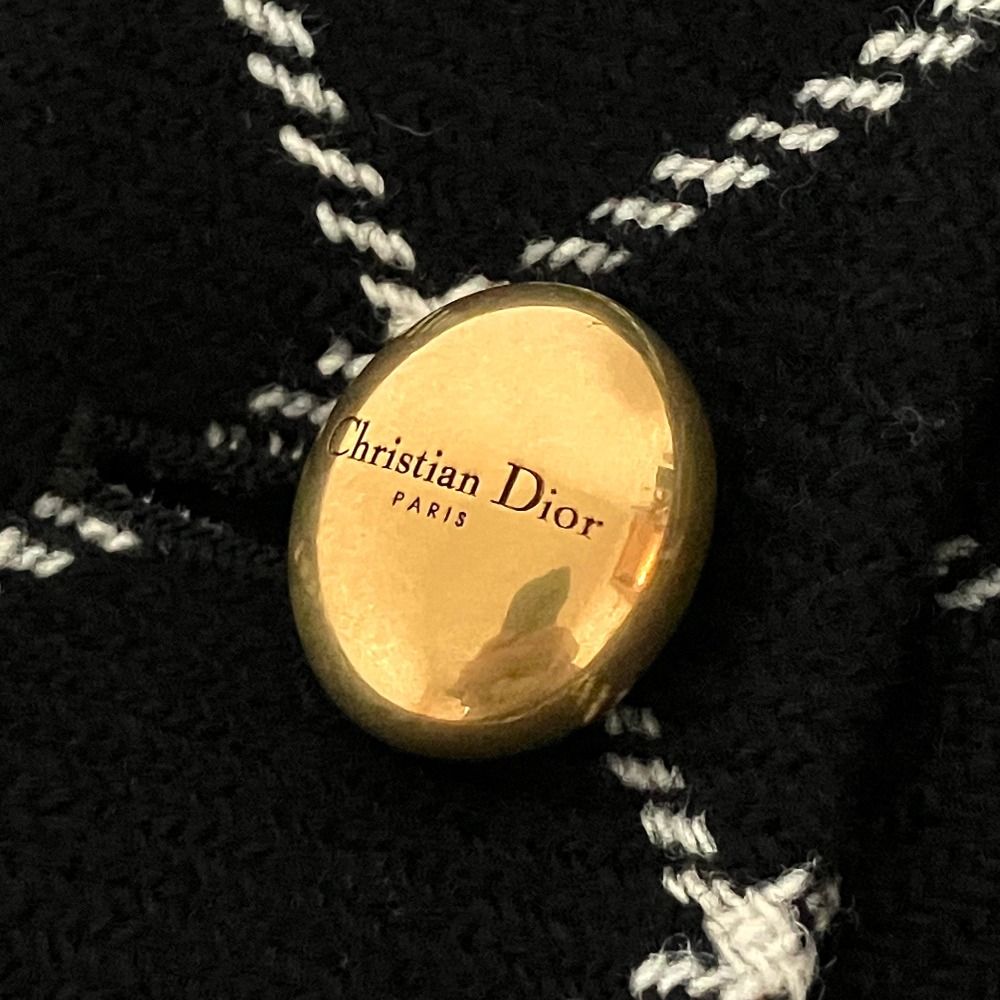 24AW Christian Dior クリスチャンディオール ロゴボタン チェック柄