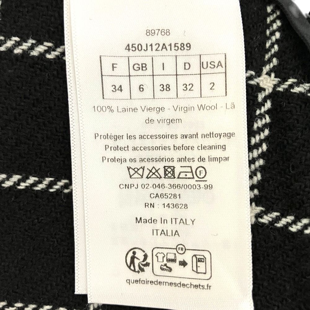 24AW Christian Dior クリスチャンディオール ロゴボタン チェック柄