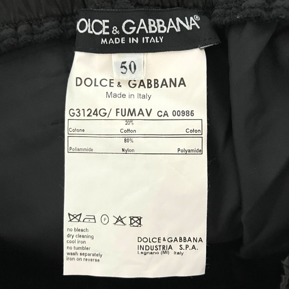 美品 DOLCE&GABBANA ドルチェ&ガッバーナ サイドライン サテン 