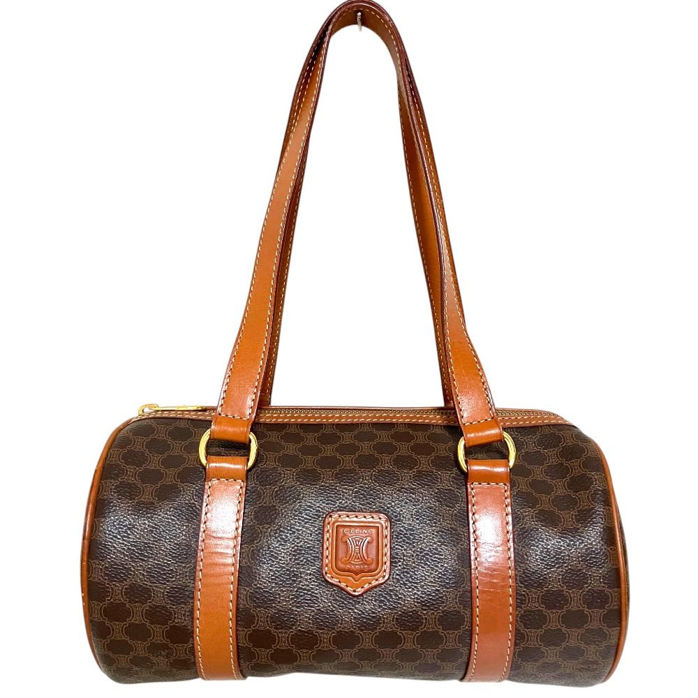 良品 CELINE セリーヌ オールド M94 マカダム柄 ミニボストンバッグ