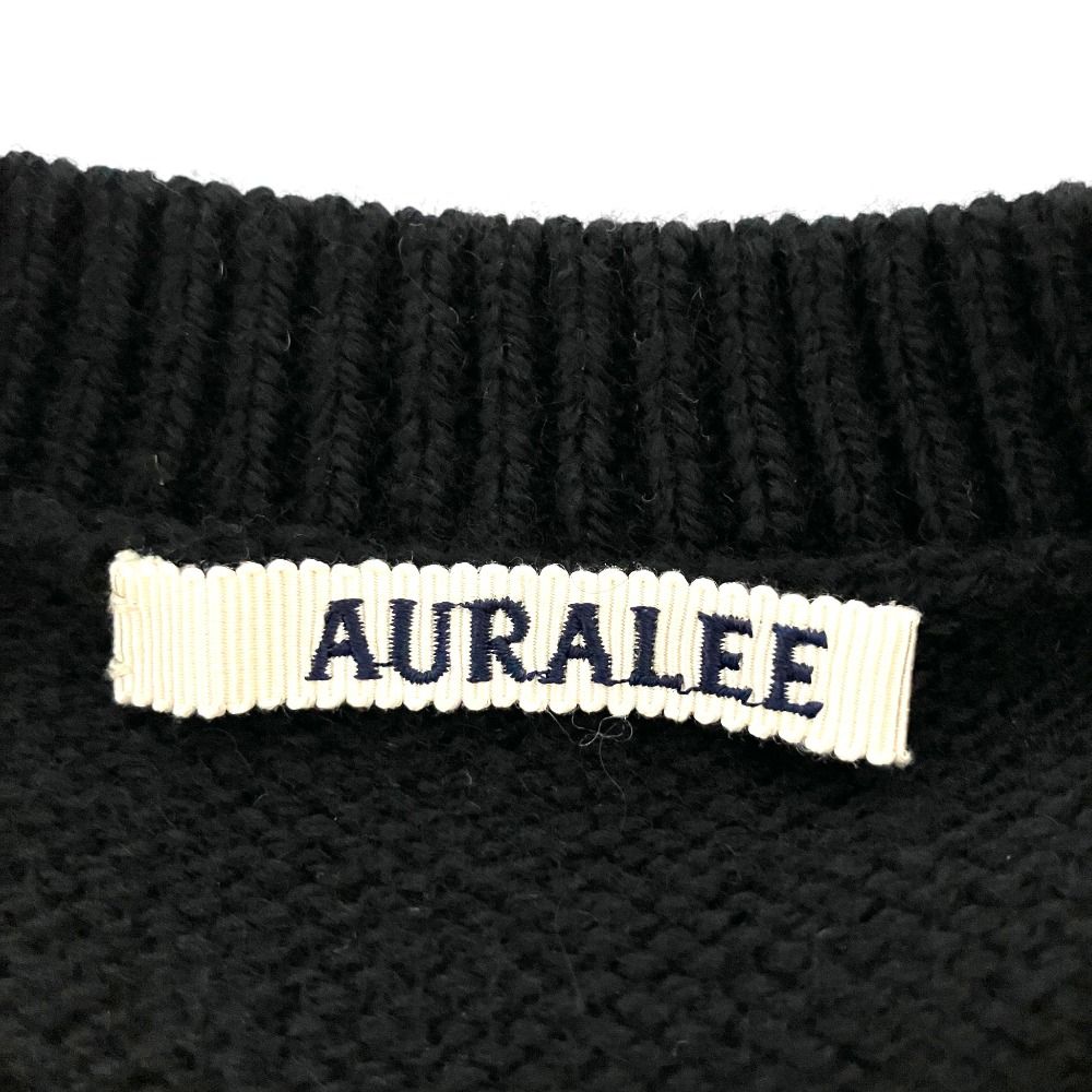 美品 24AW AURALEE オーラリー WOOL CASHMERE SILK KNIT SHORT P/O