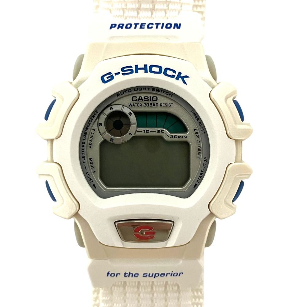 【kenjiさま専用‼️】CASIO G-SHOCK ホワイト腕時計　1998年製 ジャンク品 CASIO G-SHOCK 98年 フランス ワールドカップ 記念モデル