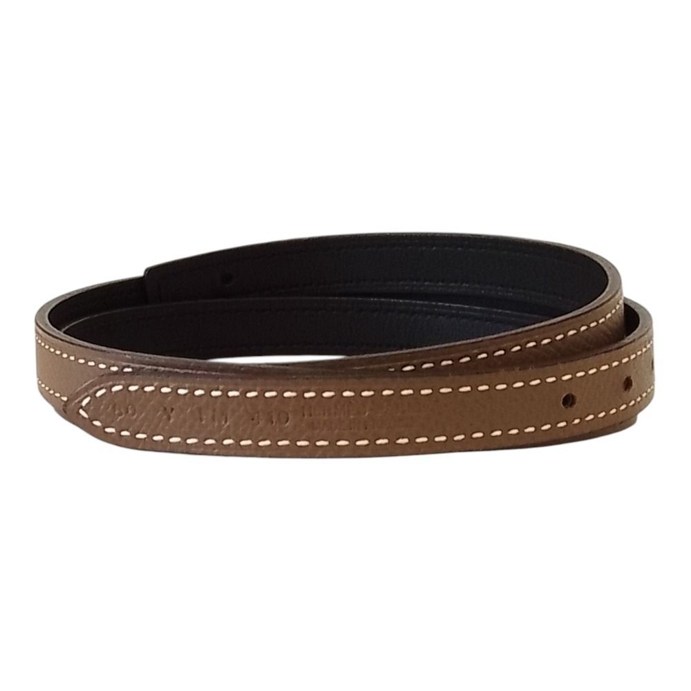 美品 HERMES エルメス リバーシブルナローベルト 13mm サイズ80 