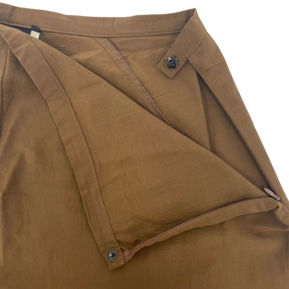Y's Yohji Yamamoto コットン ロングスカート ブラウン 良品 Y's Yohji Yamamoto ワイズ ヨウジヤマモト ウールシルク ロング