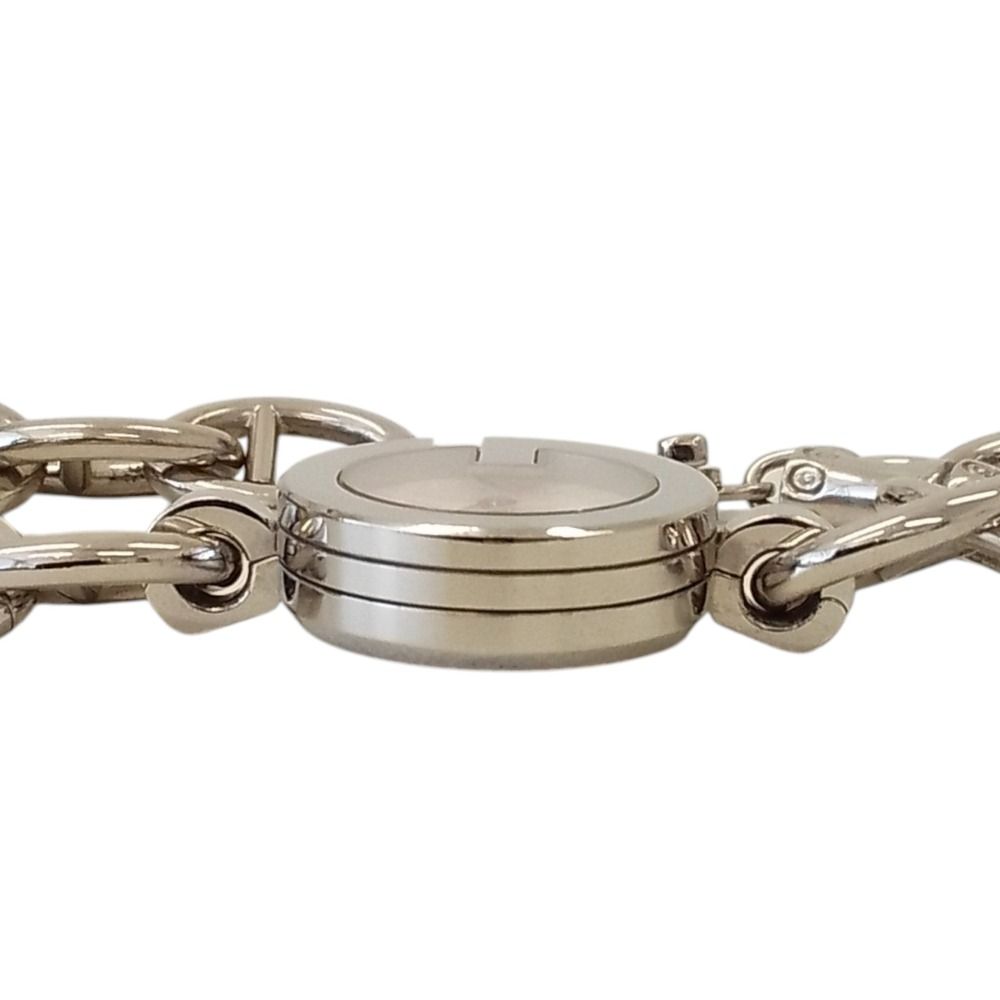 【ジャンク品】GUCCI シルバー ブレスレットウォッチ 美品 GUCCI グッチ 107 Gチャーム ブレスレットウォッチ クォーツ