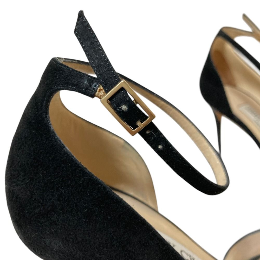 良品 JIMMY CHOO ジミーチュウ スエード ポインテッドトゥ アンクル