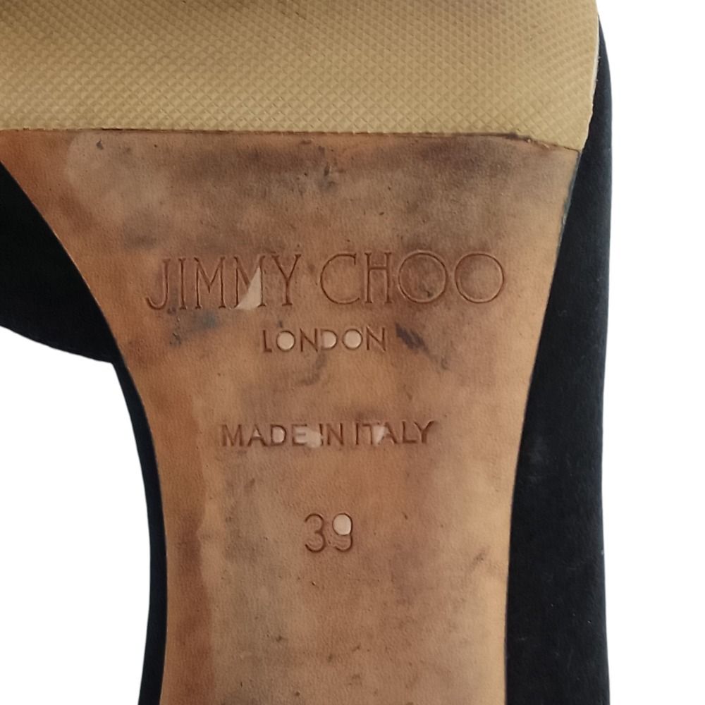 良品 JIMMY CHOO ジミーチュウ スエード ポインテッドトゥ アンクル