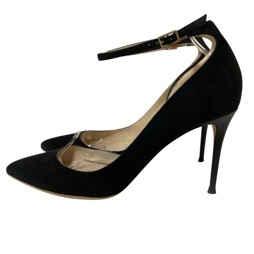 良品 JIMMY CHOO ジミーチュウ スエード ポインテッドトゥ アンクル 