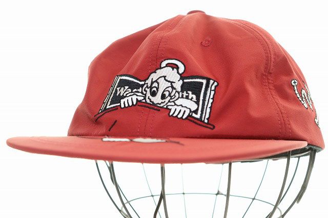 ウェイステッド ユース WASTED YOUTH × TAPPEI CAP RED タッペイ キャップ 帽子 レッド 【ブランド古着ベクトル】【中古】▲260622