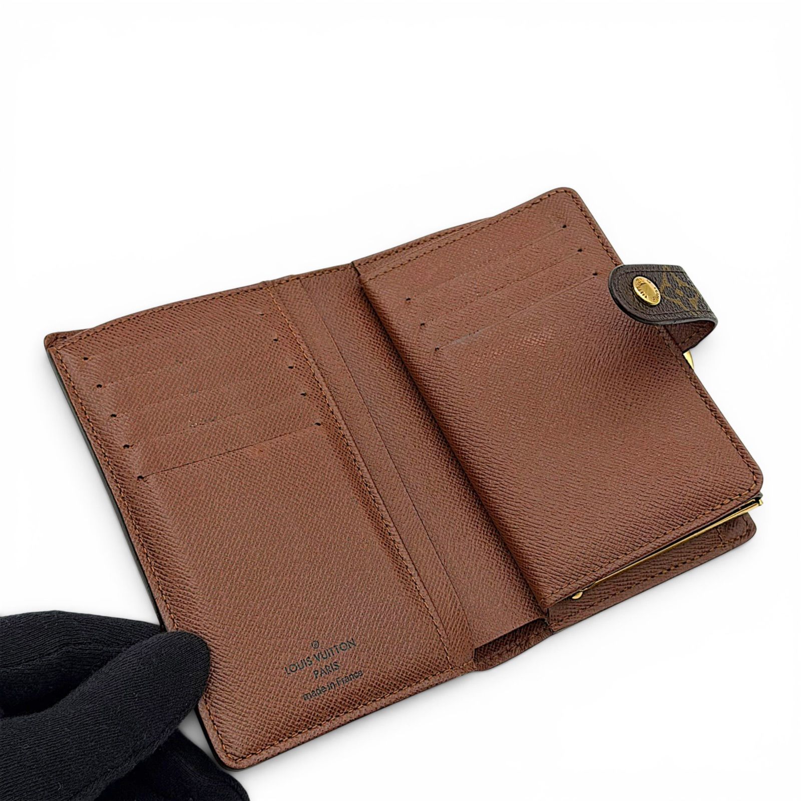 美品】ルイヴィトン モノグラム ポルトフォイユ ヴィエノワ がま口財布