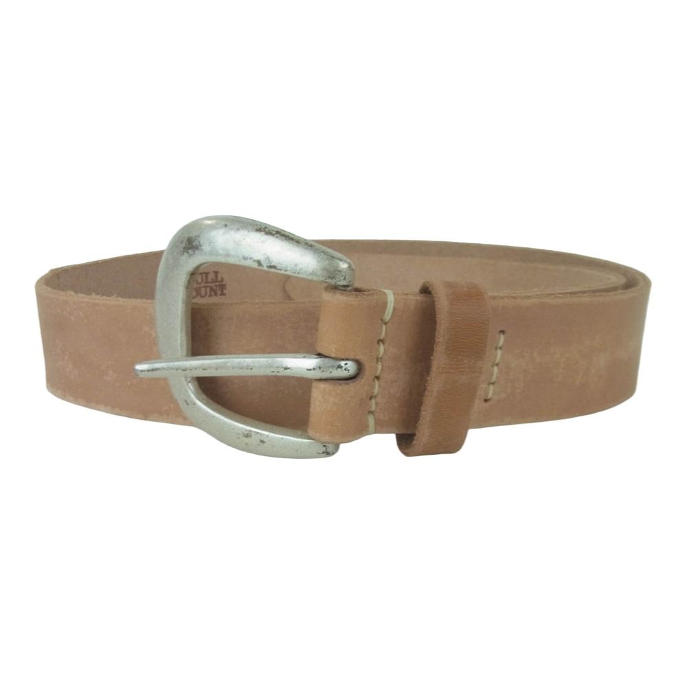 FULLCOUNT フルカウント Wild Leather Belt 6210 ワイルド レザー ベルト 38 ライトブラウン系 38【中古】