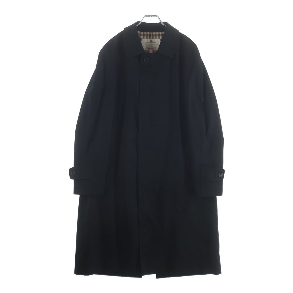 SUPREME (シュプリーム) 16AW ×Aquascutum Stainless Steel Collar Coat アクアスキュータム ステンカラーコート ブラック