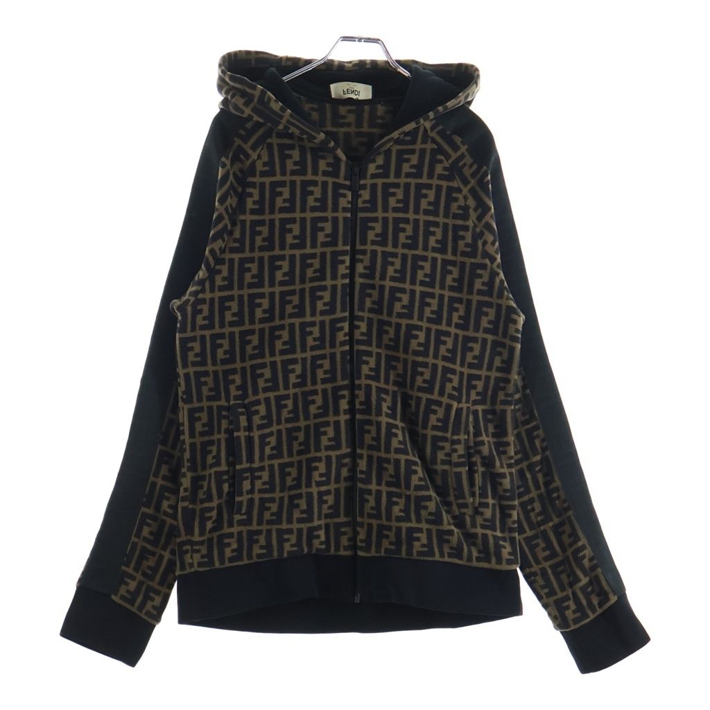 フェンディ FENDI FENDI (フェンディ) FF LOGO ZUCCA ZIP-UP HOODIE FAF533 FFロゴ