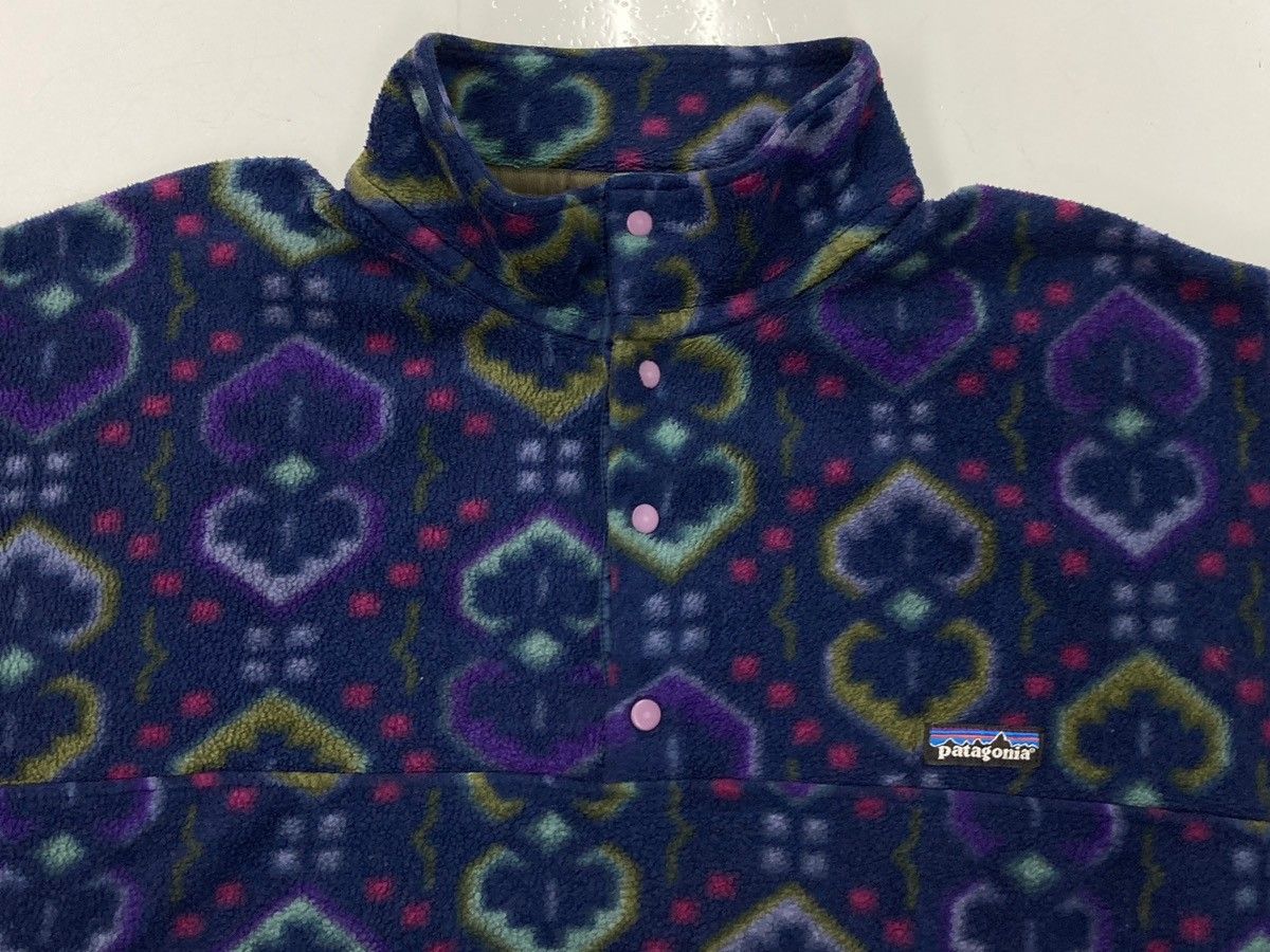 パタゴニア Patagonia 90's USA製 タペストリー柄 Synchilla Snap-T