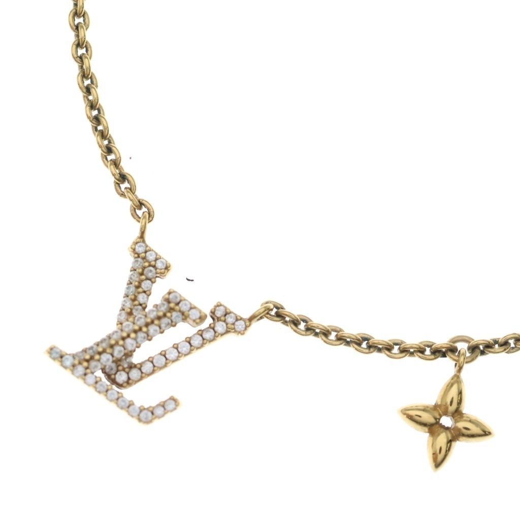 LOUIS VUITTON (ルイヴィトン) コリエ LVアイコニック ネックレス ゴールド GP M00596