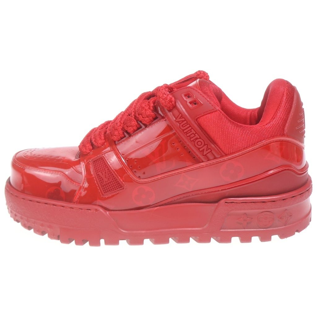 LOUIS VUITTON (ルイヴィトン) LV Maxi Trainer モノグラム マキシ トレーナー ローカットスニーカー レッド 1AH VL1214