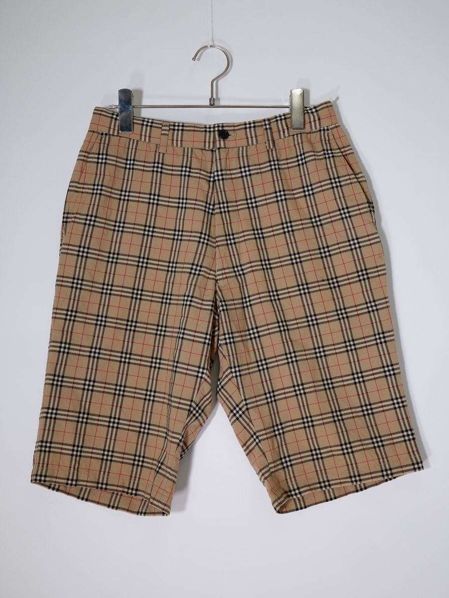BURBERRY LONDONバーバリー ロンドン CLASSICS 羊毛サマーウール ノバチェックハーフパンツ ショーツ【76】【LHPA81803】