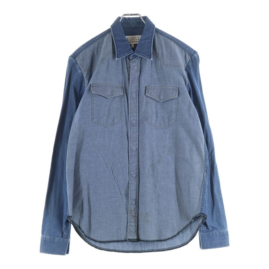 Maison Margiela (メゾンマルジェラ) 17AW ウエスタン デニム 長袖シャツ インディゴ S50DL0316 S30512