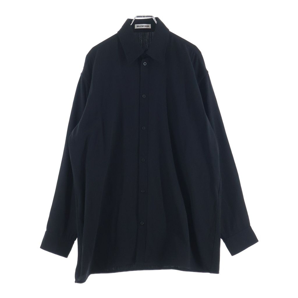 BALENCIAGA (バレンシアガ) コットンツイル スタッフ 長袖シャツ ブラック 616456