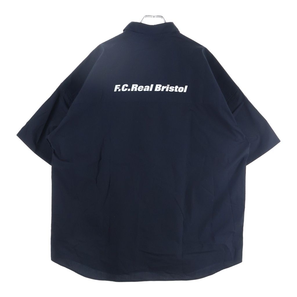 F.C.R.B. (エフシーアールビー) AUTHENTIC FLY FRONT S/S SHIRT オーセンティックフライフロント 半袖シャツ ネイビー FCRB-260070