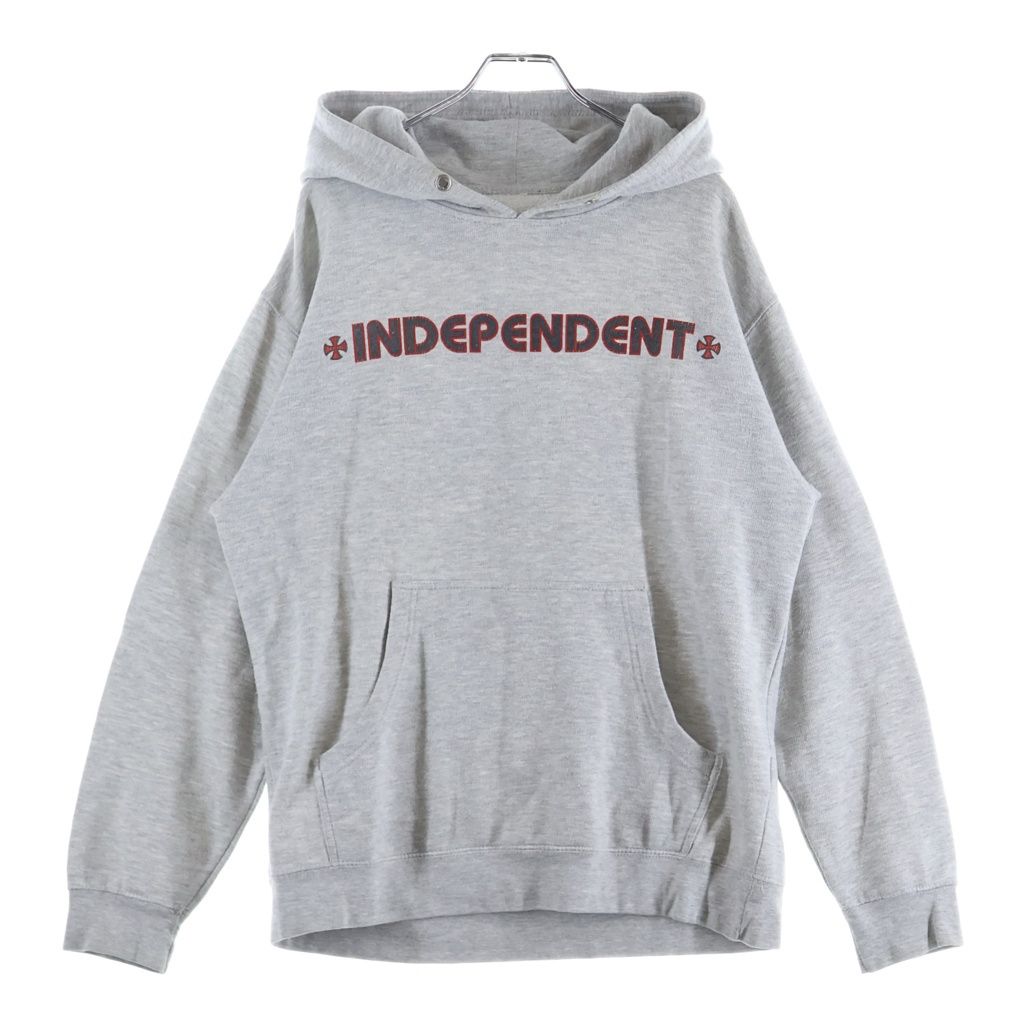 INDEPENDENT (インデペンデント) 90S IRON CROSS HOODIE アイアンクロス フーディー グレー