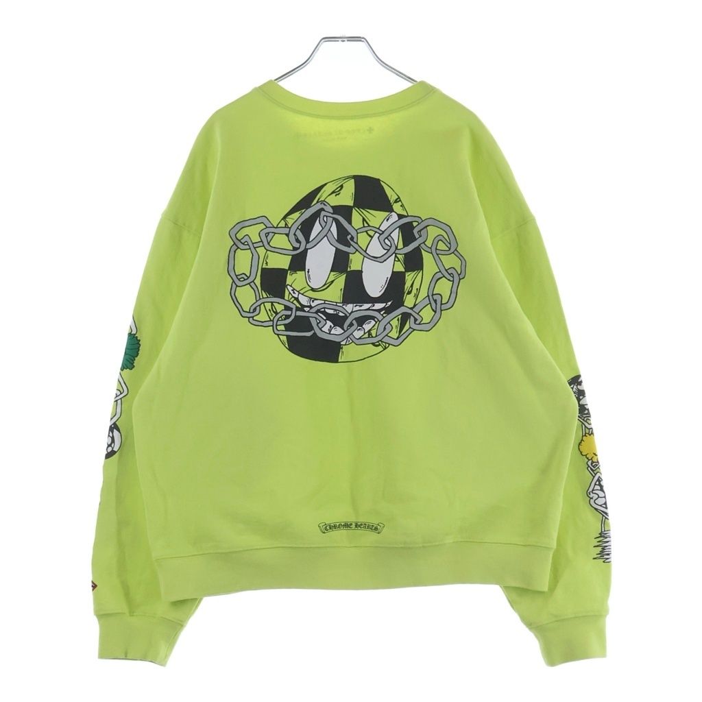 CHROME HEARTS (クロムハーツ) ×MATTY BOY PPO CHAIN GAME マッティボーイ チェーンゲーム クルーネック スウェットトレーナー イエロー