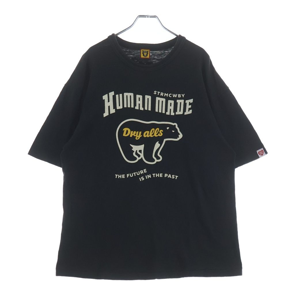HUMAN MADE (ヒューマンメイド) 23AW GRAPHIC T-SHIRT グラフィック シロクマ コットン クルーネック カットソー 半袖 ブラック HM26TE007]