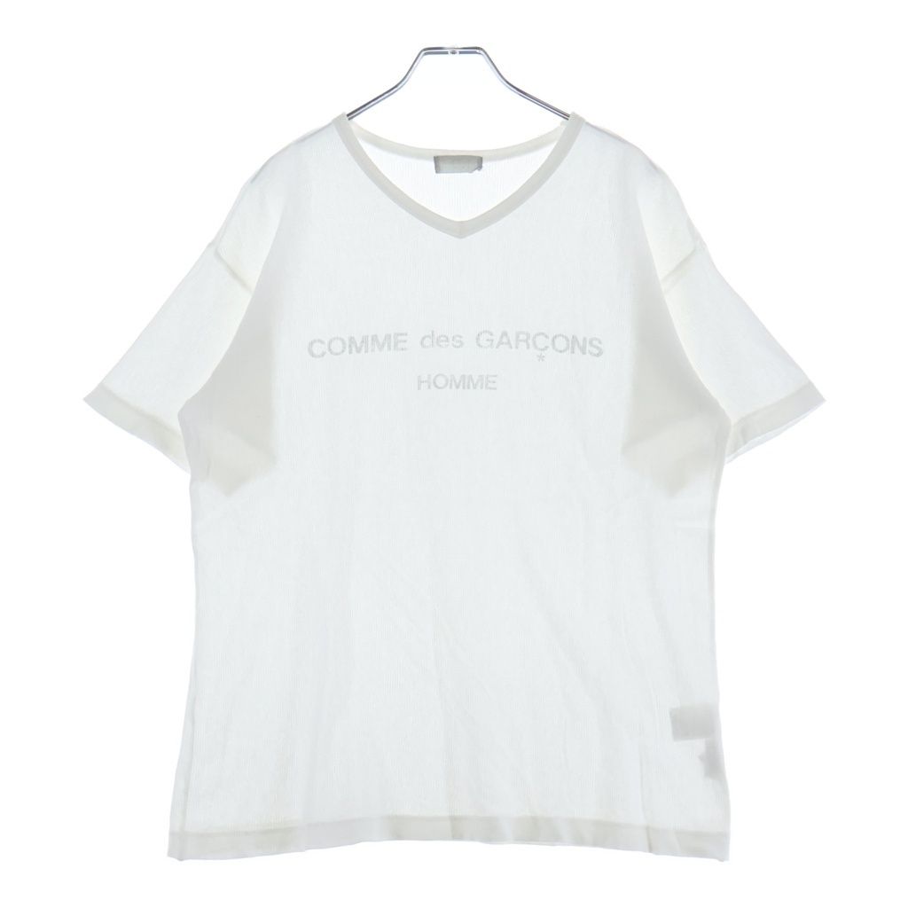 COMME des GARCONS HOMME (コムデギャルソンオム) 95SS TANAKA HOMME LOGO PRINT S/S TEE 田中HOMME ロゴプリント半袖Tシャツ ホワイト
