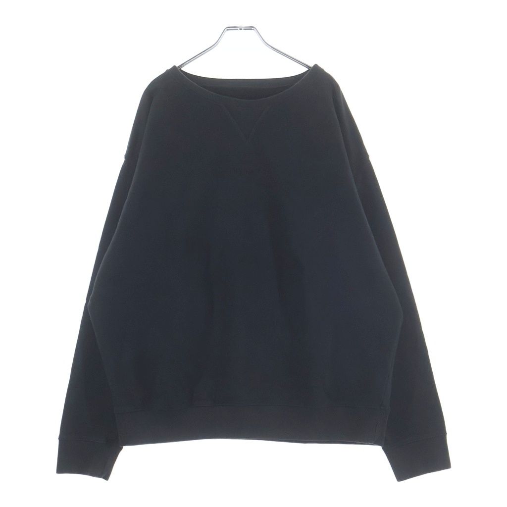 Maison Margiela (メゾンマルジェラ) 22SS ロゴエンブロイダリー スウェット トレーナー ブラック S50GU0188 S25550