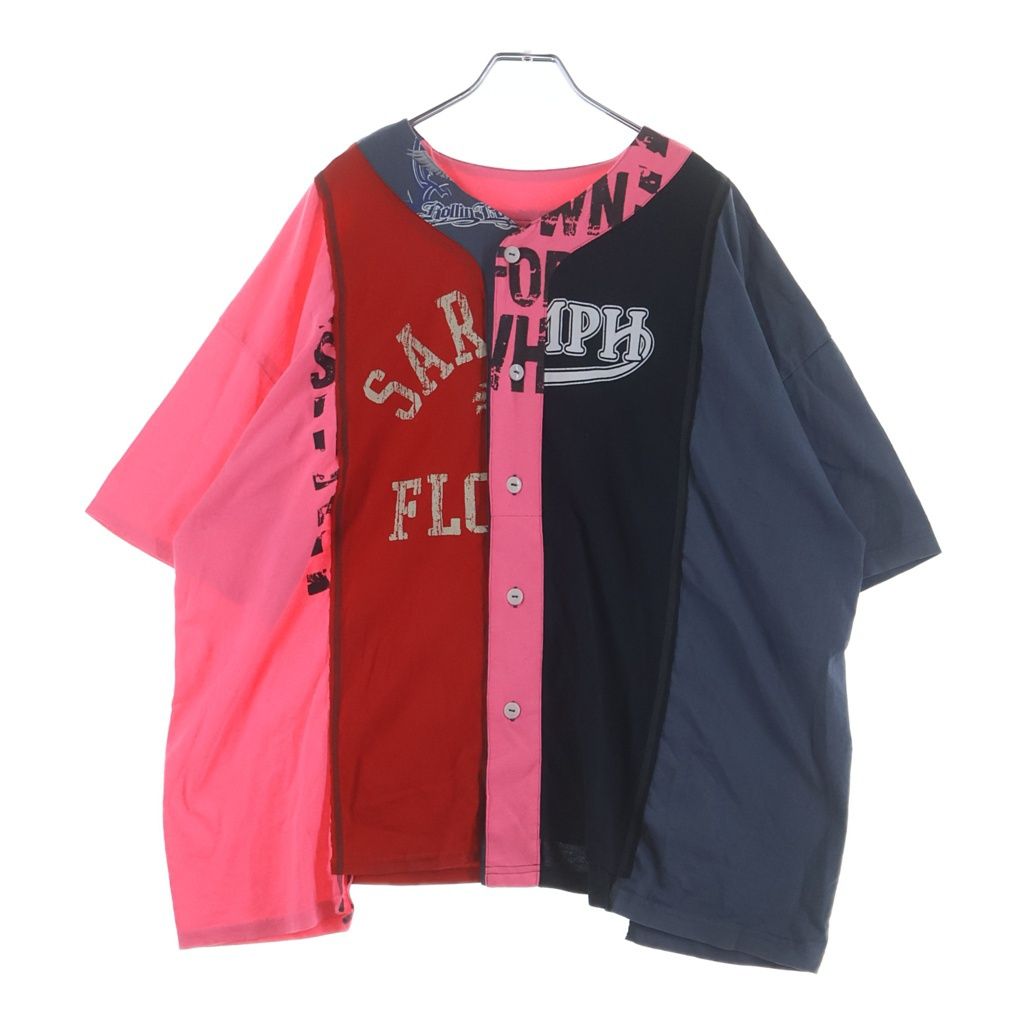 Rebuild by needles (リビルドバイニードルス) 4CUT Wide Baseball Tee 4カット ワイド ベースボール 半袖Tシャツ マルチ QV412