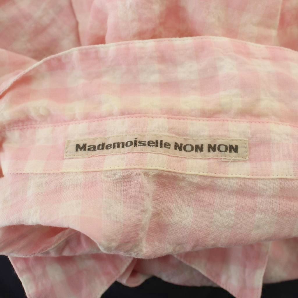 マドモアゼルノンノン mademoiselle NON NON シャツ ブラウス M ピンク