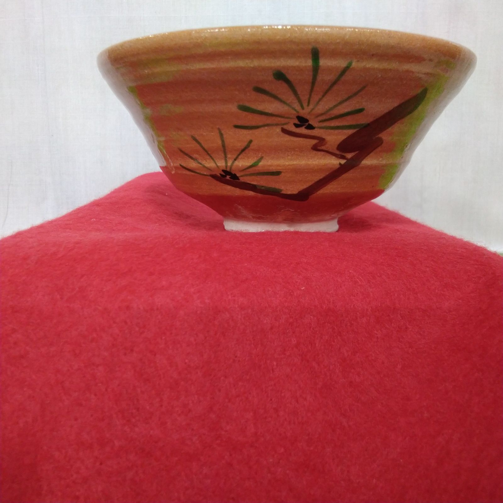 骨董】茶道具 八坂窯 加藤芳右衛門[1932年~2009年] 縁起物吉祥茶碗未