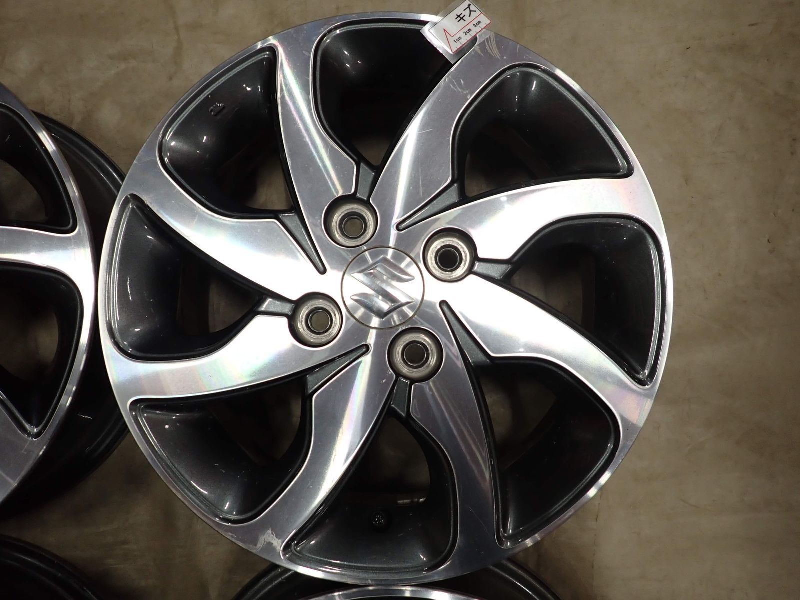 4本SET 会社宛 送料無料 14×4.5J スズキ パレット 純正 アルミ 4穴 PCD