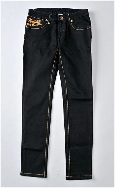 Von Dutch[ヴォンダッチ]レディースパンツ　【27インチ/黒】