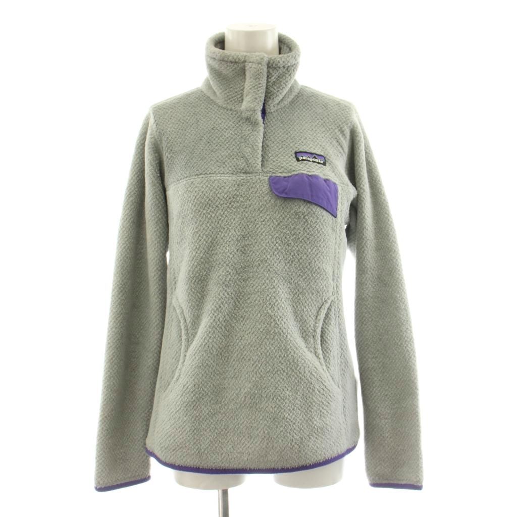 パタゴニア Patagonia リツールスナップT フリース トレーナー 長袖 ハーフボタン XS グレー 25442FA15 /KU